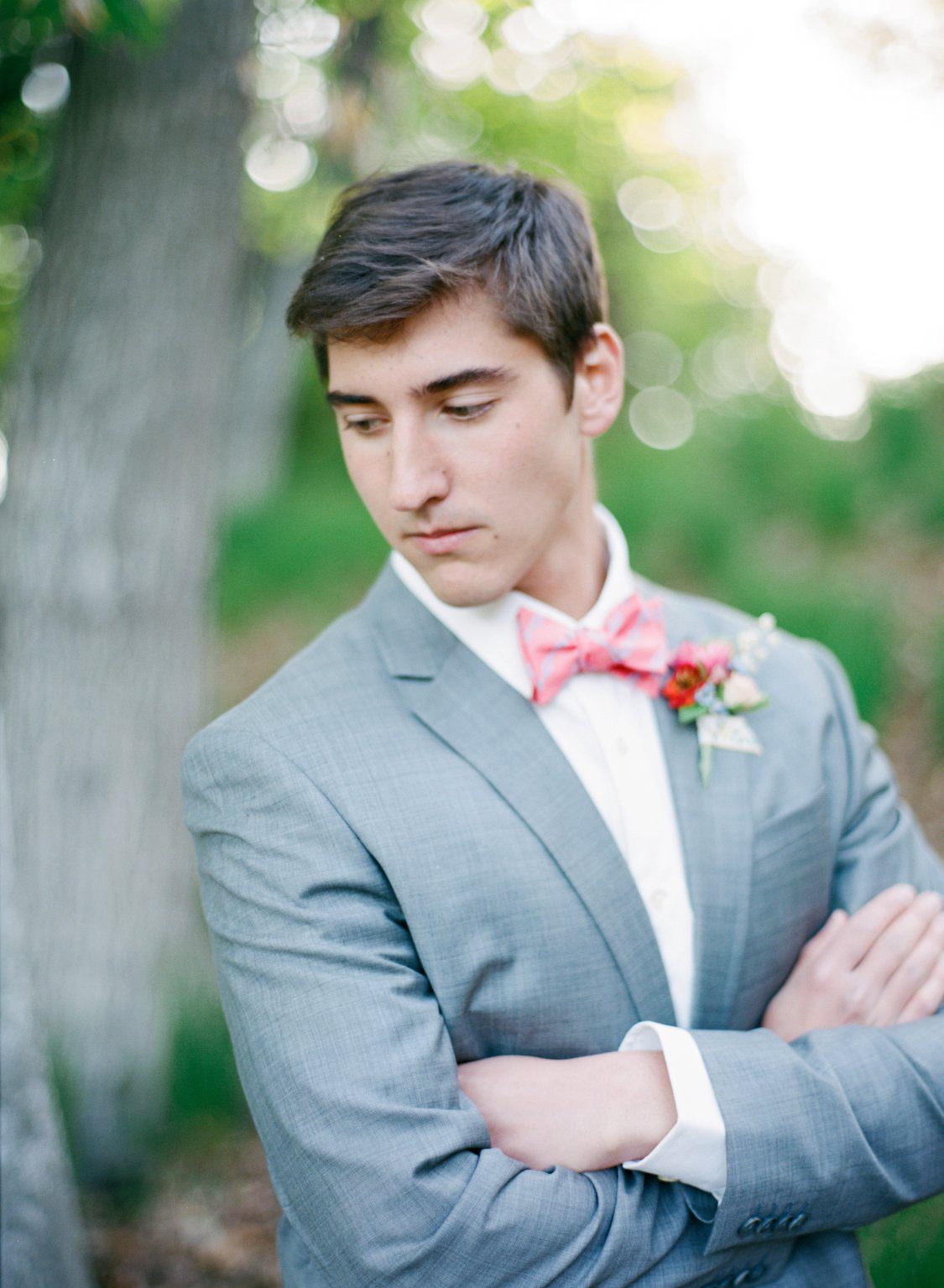 Handsome Groom | Pink Bowtie | BLOOM Floral Design | Cory Weber Photography