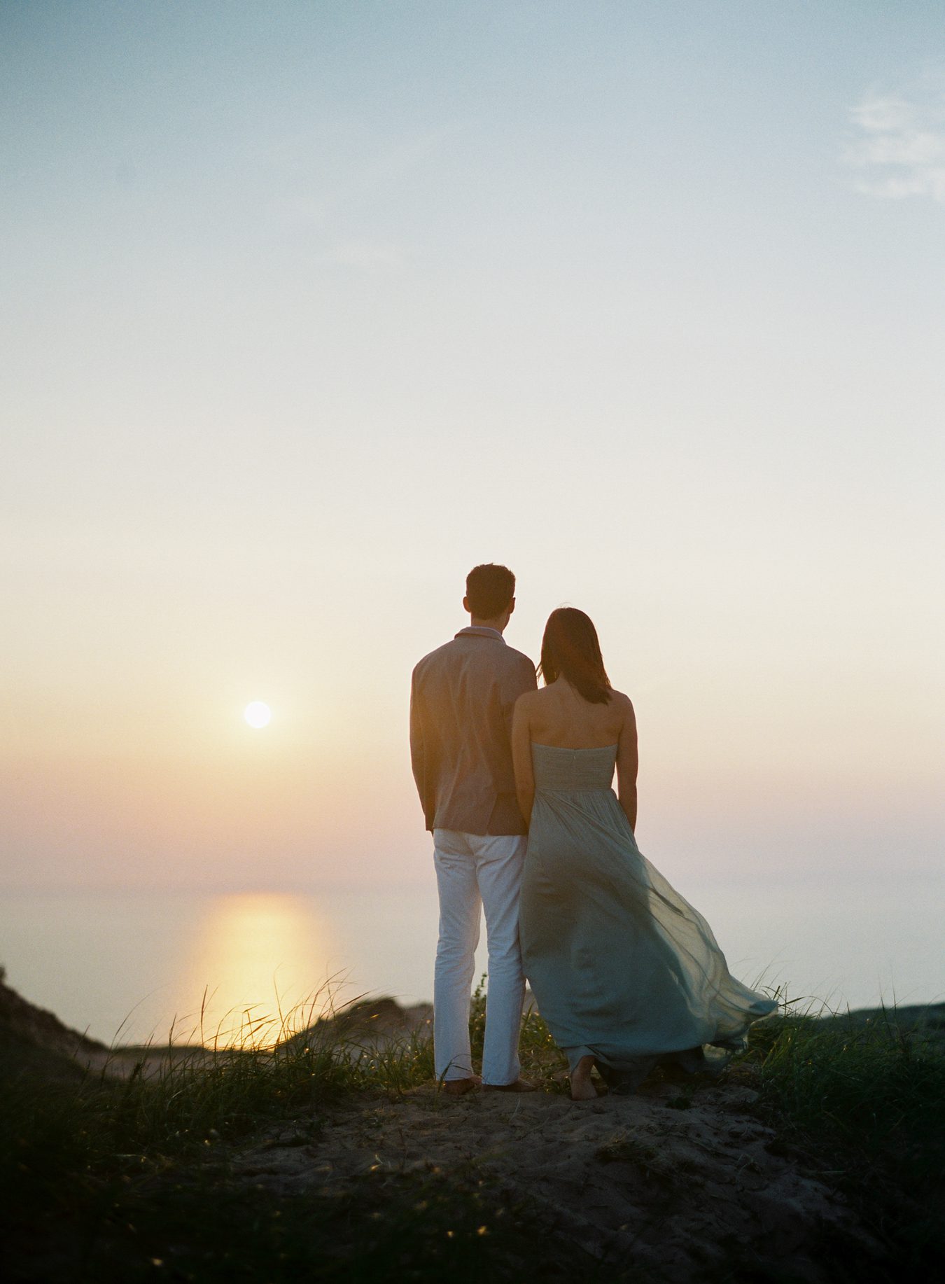 Sunset Anniversary South Manitou Island | Published fine art wedding photographer | Cory Weber