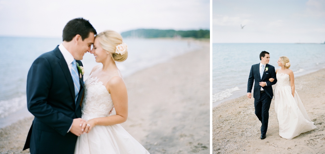 Bride & Groom | Lake Michigan | Cory Weber Photography