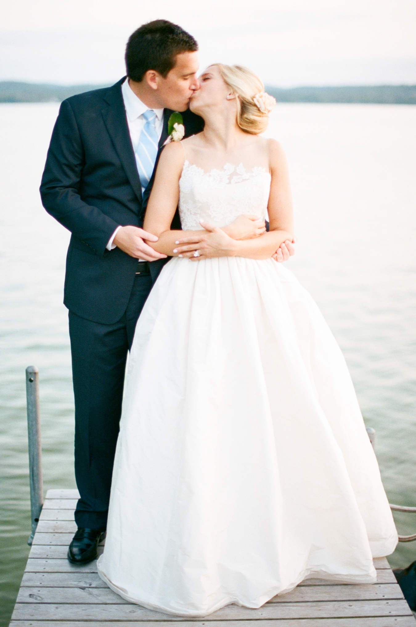 Sunset Bride & Groom Portrait | Wheeler Cottage Wedding | Cory Weber Photography