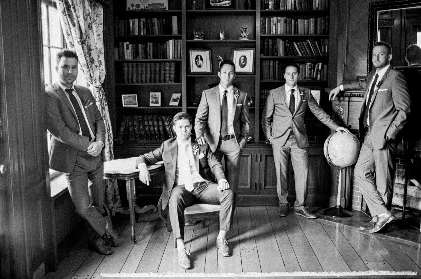 Stylish Groomsmen | The Felt Estate Holland Michigan wedding | Cory Weber Photography