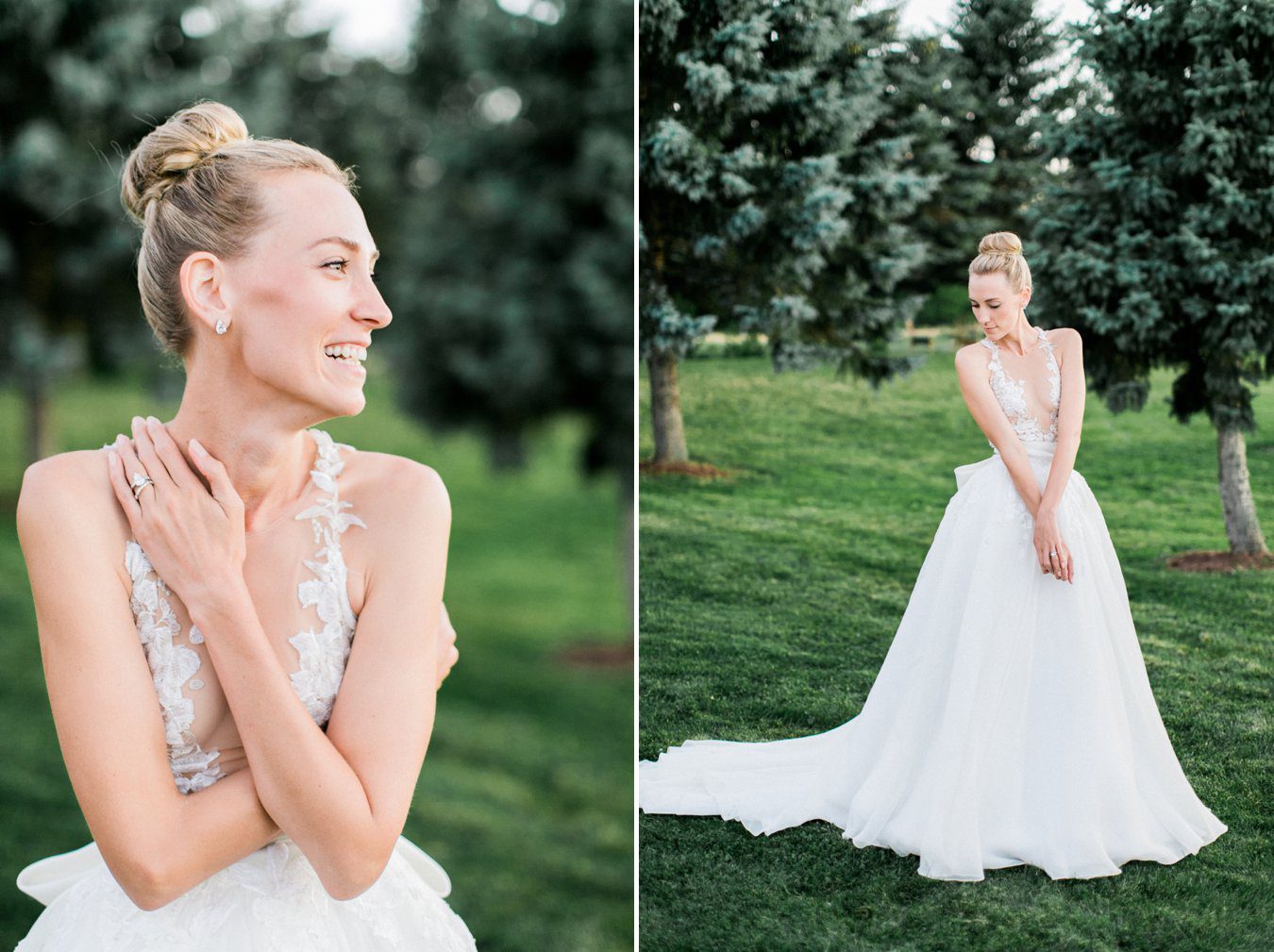 Beautiful bridal portraits | Custom Mark Zunino gown | Cory Weber Photography