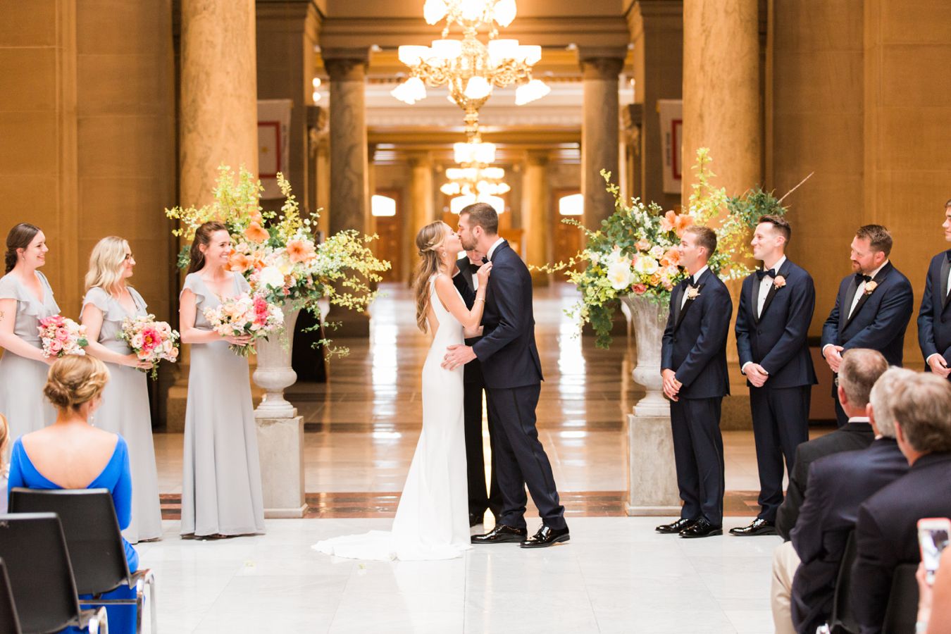 State Capital Building Indianapolis Wedding Photography | Cory Weber Photography 