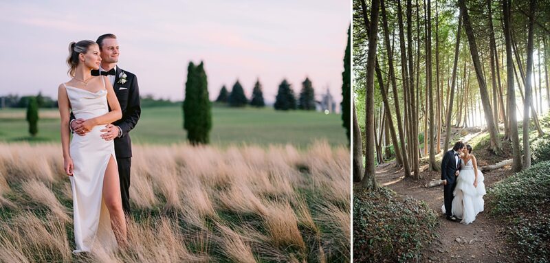 Photos of newlyweds taken by a traverse City Wedding Photographer